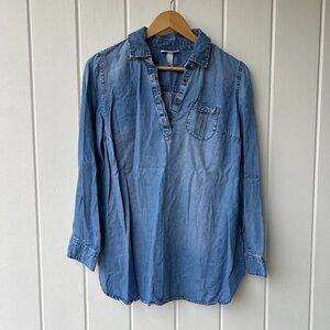 Liz Lange Maternity Chambray Tunic - size small